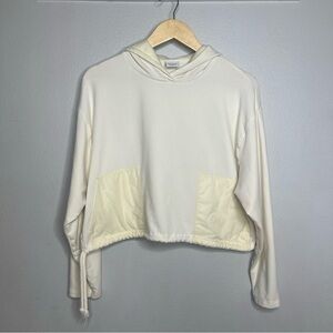 Outdoor Voices BeachTree Women's Oversized Crop Hoodie Cream Sweater  - XSmall